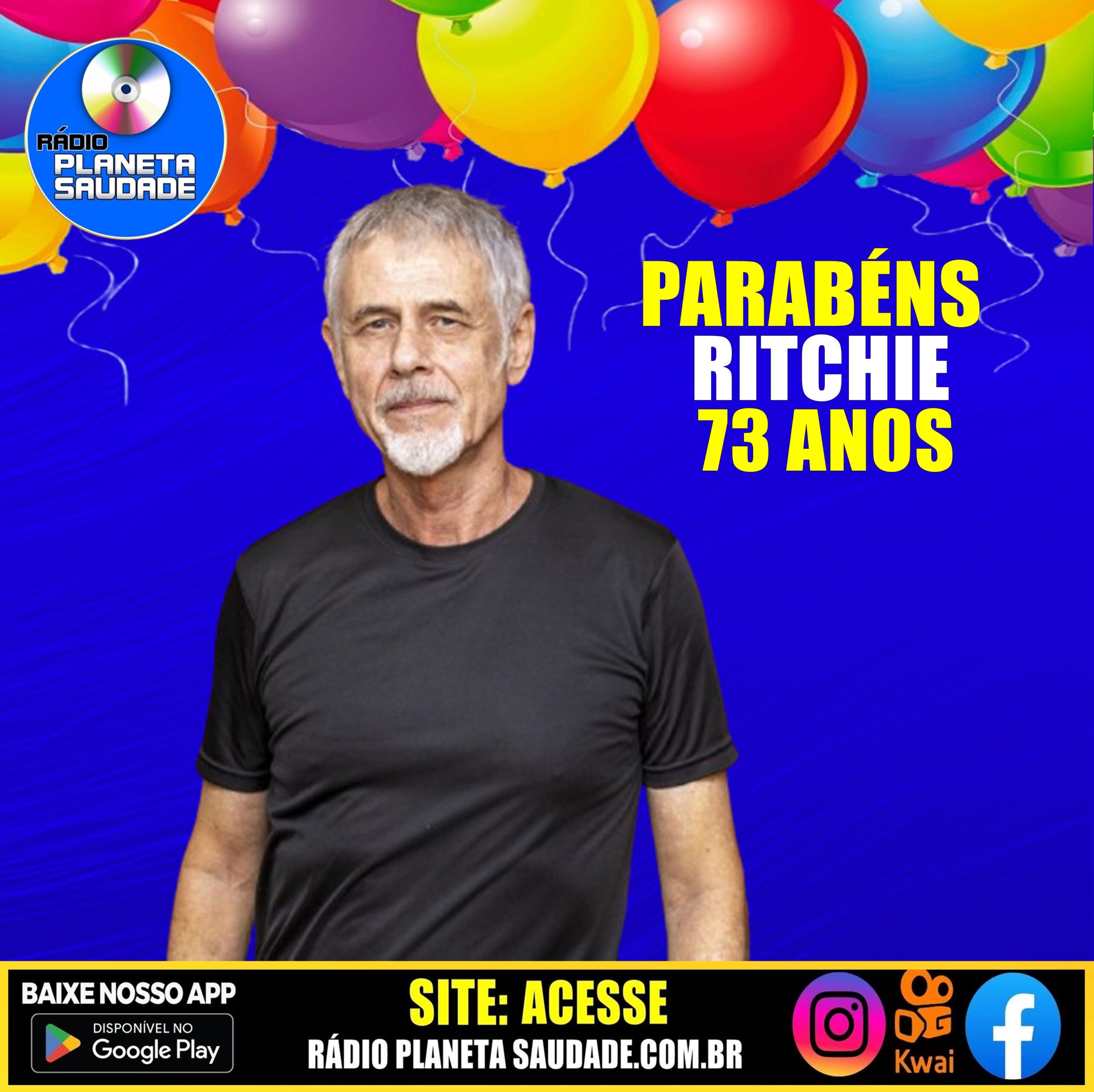 O cantor Ritchie comemora hoje 73 anos de vida! - RÁDIO PLANETA SAUDADE