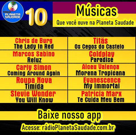 CONFIRA MAIS 10 MOTIVOS PELOS QUAIS VOCÊ DEVE BAIXAR O APP DA RÁDIO PLANETA SAUDADE